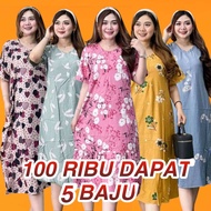 Daster Murah 100 Dapat 5 PCS Random Cantik | Daster murah | Paket Usaha | Grosir daster | Paket Dast
