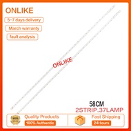 2PcsLED Backlight Strips Samsung 55นิ้ว LCD Light Bar Louvre 55 160714-R LDiamond BN96-9732A 9733A