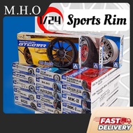 Aoshima 1/24 17/18/19/20Inch Rim And Tire Set Model Craft Kit