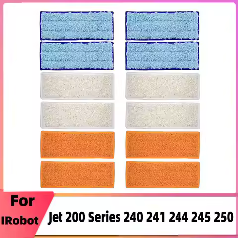 Washable Mopping Pads Kit For iRobot Braava Jet 200 Series 240 241 245 250 Robot Vacuum Cleaner Mop 