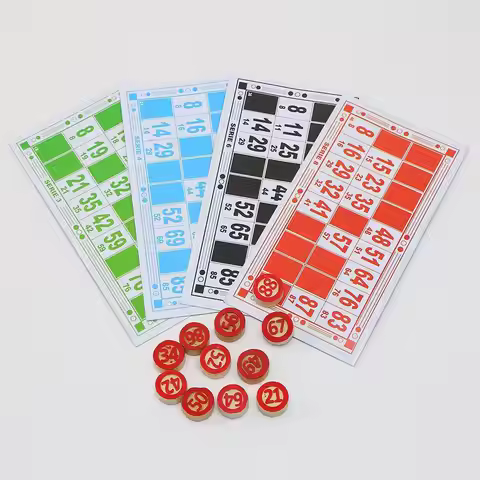Bingo Card Game Wooden Funny Educational Toys Adults Bingo Chess Family Games Set For Kids Family Fr