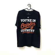 Vintage MLB Majestic MLB Orioles 巴爾的摩金鶯隊棒球古著T恤