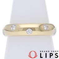 Tiffany & Co.) 圓點 10 鑽戒指（10 號）（寬度：約 0.4 公分）K18YG/Pt950，拋光，成色極佳 [二手]
