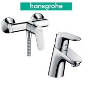 【⚠️有防偽標誌先係正品正貨❗️現貨】 Hansgrohe 水龍頭套裝 Focus 70 面盆+企缸用水龍頭套裝, 歐洲製造