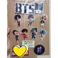 ✺✆BTS CARTOON CAKE TOPPER SET