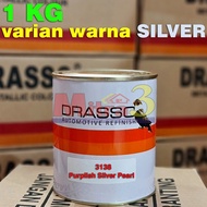 blinken drasso metallic cat duco dico mobil motor warna silver 1 kg - purp silver prl