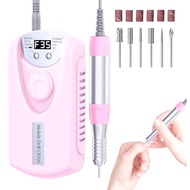 Professional Electric Nail Drill, 35000RPM Rechargeable E File | For Acrylic &Amp; Gel Nails, Portab