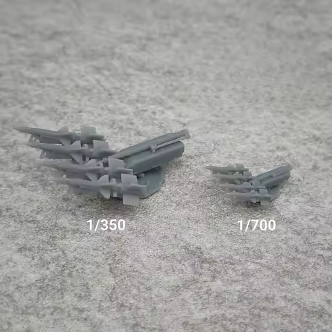 5PCS SA-3 Anti-Aircraft Missile Resin Model 1/350 Or 1/700 Tank Combat Vehicle Miniature Model TK157