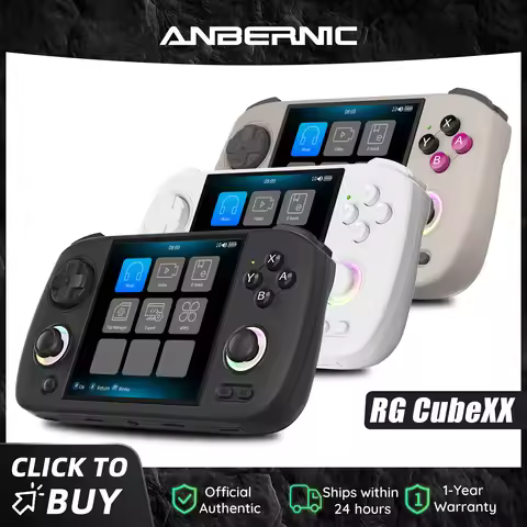 Anbernic RG CubeXX Handheld Game Console 3.95 Inch IPS Screen 64 Bit Linux System Supports 5G WiFi B