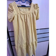 yellow checkered dress