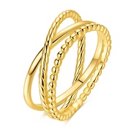 Original 925 Sterling Silver Golden Ring Star Moon Firefly Zircon Size 6-9 For Women Valentines Birt