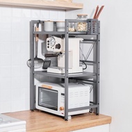 日本天馬 桌上型伸縮式微波爐烤箱收納置物架(方框三層)