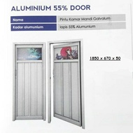 Pintu Kamar Mandi Galvalum Aluminium merk WADJA