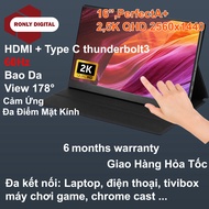 Màn Hình Di Động 16 inch Option Cảm Ứng Trắng Hoặc ĐenFullHD/25K QHD 2560x1600/4K chất lượng cao 60h