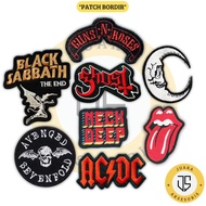 Iron Patch Sewing Emblem Band Patch Embroidery Logo Sewing Embroidery Accessories