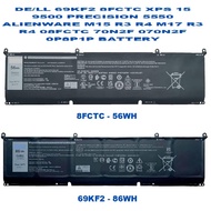 DE/LL 69KF2 8FCTC XPS 15 9500 PRECISION 5550 ALIENWARE M15 R3 R4 M17 R3 R4 08FCTC 70N2F 070N2F 0P8P1