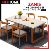 (*สินค้าพร้อมส่ง*)NETHOME :ZANIS Table & Chair  โต๊ะ เซ็ตโต๊ะ เก้าอี้ เก้าอี้เหล็ก เช็ตโต๊ะ+เก้าอี้ 