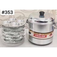 Aluminium 6 Plate Visalam Idly Pot