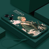 Casing Infinix Hot 30 30i Cartoon Anime one piece Zoro Comic Phone Case Straight edge Shockproof Soft Silicone Cover