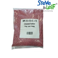 Steve & Leif Pink/Brown/Green NPK 15-15-15 / 13-13-21 Compound Fertilizer (1 Kg)