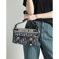 [Original leather]2022New Dior/Dior Dior vibe camp bag Small Messenger Bag Single Shoulder Bag Men's