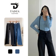 Women's Straight Flare Jeans - Women's Straight Flare Jeans Loose Stretch High Waist Jeans