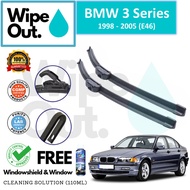BMW 3 Series 1998 - 2005 (E46) WipeOut NANODRY-Tech SILICONE Wiper Blade (Front Set)