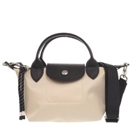 近全新 Longchamp Le Pliage Energy XS L1500HSR238 尼龍帆布皮革米色兩用手提包 0018 [二手] Longchamp
