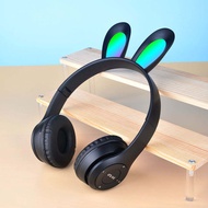 M47 Bluetooth LED Light Cat Ears Headset Wireless Earphone Stereo Bass Headphones HIFI TF SD Card 3.
