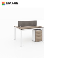 2 Person Open Plan Worksation with Desktop Panel | Mobile Pedestal Not Included | Free Delivery and Installation | Local Ready Stock | Computer Desk | Office Table | Table with Metal Frame | Office Table | Office Furniture | Office Furniture Singapore