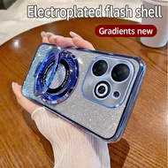 Soft Case itel A80 Glitter Ring Magnetic Holder Wireles