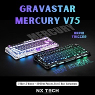 GRAVASTAR MERCURY V75 | 75% | Hall Effect Gaming Keyboard | 8000HZ Polling Rate | RGB | Struktur Gas