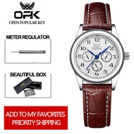 OPK Watch For Woman Women WaterProof Original Stainless Steel Leather With Box Fashion Quartz Ladies