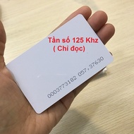 Set 10 Thẻ Từ RFID Tần Số 125Khz ( Proximity)