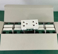 Panasonic ปลั๊กไฟ ปลั๊กกราว์ดคู่ ปลั๊กมีกราว์ด แบบเสียบ WEG 15929 กล่องละ 10 ตัว รุ่นใหม่ ใช้กับหน้