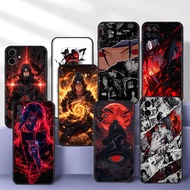 for Samsung A54 5G A55 A60 A70 A71 A72 A73 F62 Anime Naruto - Itachi Uchiha【242Q7】9Y18 Soft Black TP