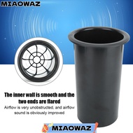 MIAOWAZ Speaker Cabinet Port Tube, 81mm Opening Hole 153mm Length Speaker Port Tube, Durable Black S