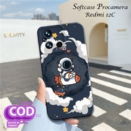 Case Latest Xiaomi Redmi 12C Softcase Latest Xiaomi Redmi 12C Astronaut Casing Xiaomi Redmi 12C Kesi