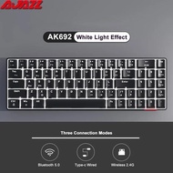 Ajazz AK692 Electronic game mechanical keyboard  69 key RGB keyboard hot swappable 2.4G USB wireless