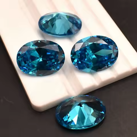 Natural Mined Deep Aquamarine Unheated 15.0 Ct 13x18mm Oval Cut VVS Loose Gemstone Jewelry Making Ge