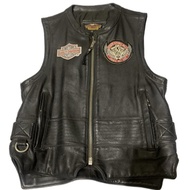 Rompi Kulit Asli Vest Kulit Sapi Asli Import HARLEY DAVIDSON Pria Moge HDCI Hog MBI Jaket Touring Ri