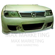 PROTON WAJA 2007 FACELIFT FRONT BUMPER WITH LAMP (CAMPRO R-3) FIBERGLASS SKIRT LIP BODYKIT (FIBERGLA