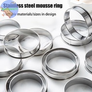 Homestore 8/9/10CM English Muffin Rings Crumpet Rings Double Rolled Tart Ring Round Stainless Steel 