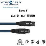 Wireworld 美國 LUNA 8 平衡線 XLR to XLR 兩條裝 1米 公司貨