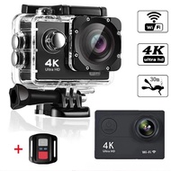 Driver Ultra HD 4K 60PFS Action H9R Wifi 2 LCD 30M  Waterproof 170D Remote Control Helmet Bicycle Video Camera Outdoor Sport Cam
