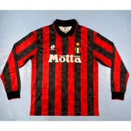 Retro Long Sleeve 94/95 AC milan Home Soccer Jersey