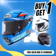 NHK GPR TECH HELMET SINGLE VISOR MOTIF FULLSET ORIGINAL