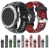 Silicone Watch Band Strap Suitable for Garmin Fenix 3, Printed Camouflage Sports Wristband Bracelet for Garmin Fenix 3 Watch accessories