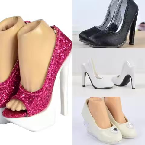 1/6 Scale Handmade Short Boots Bigfoot Girl High Heels Model for TBLeague Phicen PLLB2020-S38A S39A 