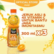 Minute Maid Pulpy Orange - Botol 300mL x 3pcs